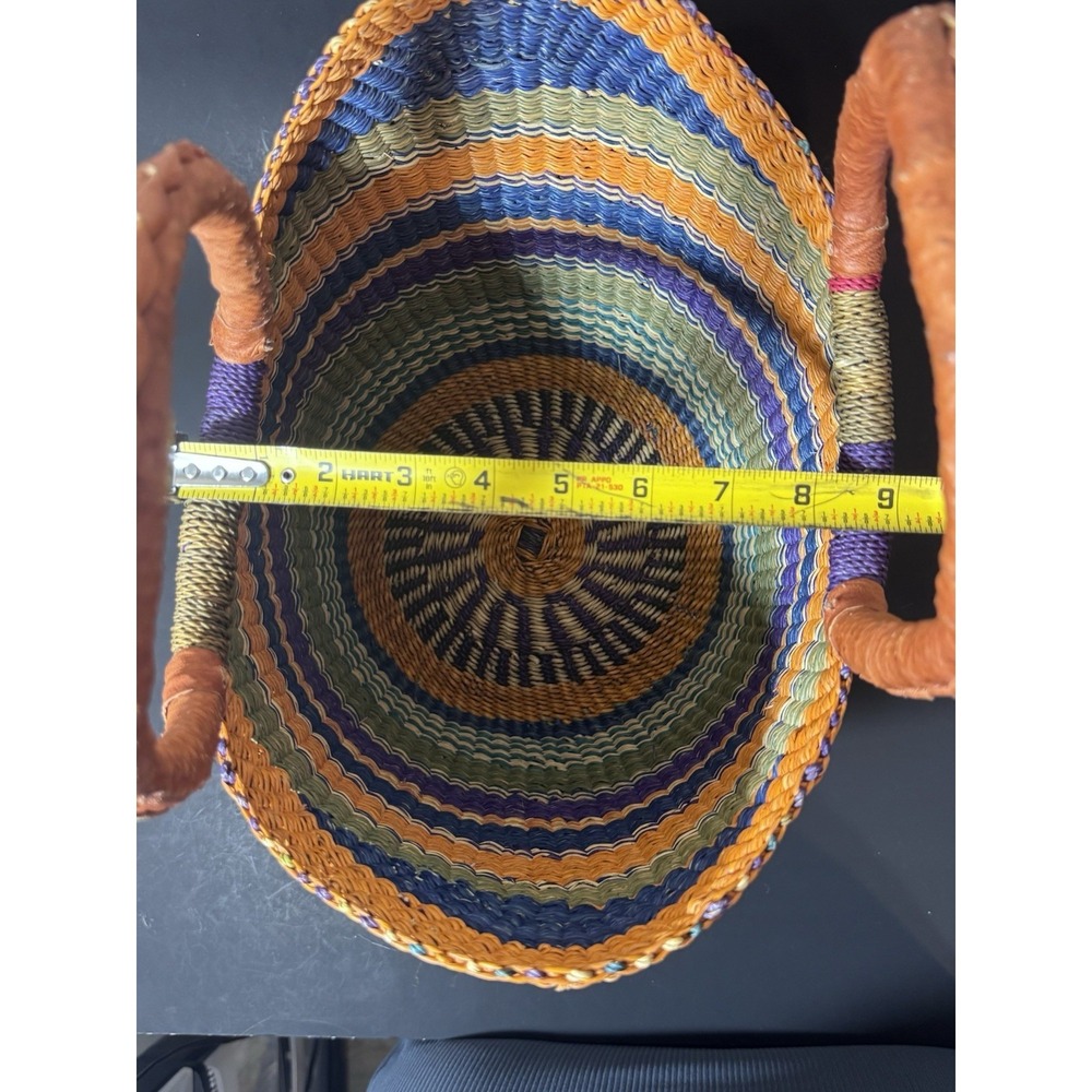 African Bolga Basket U Shopper Tote Basket - Picture 11 of 16